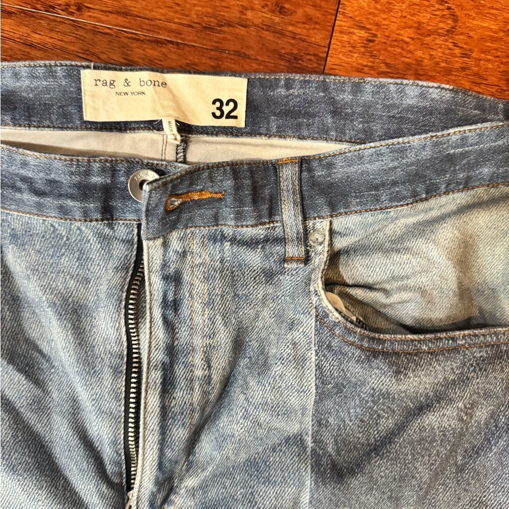 Rag & Bone Stretch Miramar Nina Cigarette Byron Patch Work Jeans in
Blue Size 32 - Picture 4 of 5